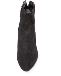 Черные замшевые ботильоны на танкетке от Sam Edelman