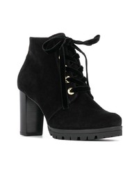 Черные замшевые ботильоны на шнуровке от Högl