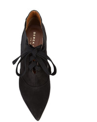 Черные замшевые ботильоны на шнуровке от Derek Lam