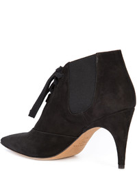 Черные замшевые ботильоны на шнуровке от Derek Lam