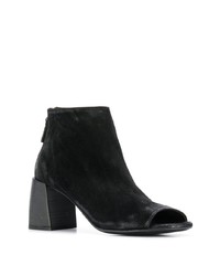 Черные замшевые ботильоны с вырезом от Marsèll
