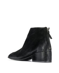 Черные замшевые ботильоны с вырезом от Marsèll