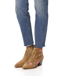 Черные замшевые ботильоны с вышивкой от Ash