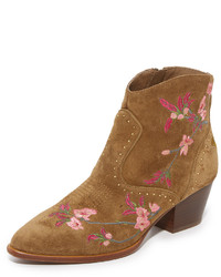 Черные замшевые ботильоны с вышивкой от Ash