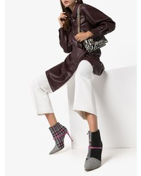 Черные замшевые ботильоны с принтом от Jennifer Chamandi