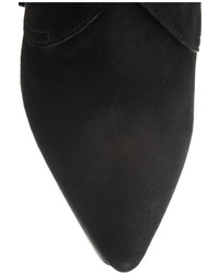 Черные замшевые ботильоны с принтом от Lanvin