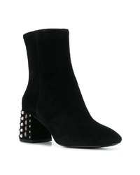Черные замшевые ботильоны с украшением от Ash