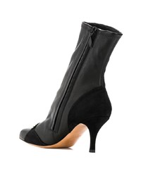 Черные замшевые ботильоны с украшением от Valentino