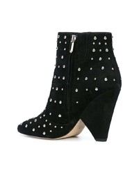 Черные замшевые ботильоны с украшением от Sam Edelman