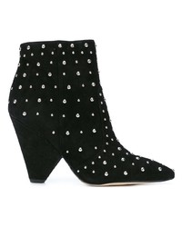 Черные замшевые ботильоны с украшением от Sam Edelman