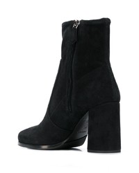 Черные замшевые ботильоны от Prada