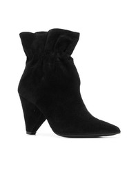 Черные замшевые ботильоны от Aldo Castagna