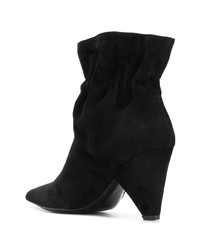 Черные замшевые ботильоны от Aldo Castagna