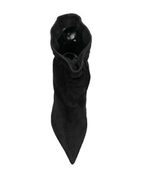 Черные замшевые ботильоны от Aldo Castagna