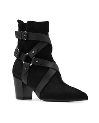 Черные замшевые ботильоны от Balmain