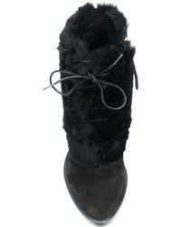 Черные замшевые ботильоны от Paloma Barceló