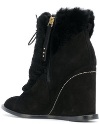Черные замшевые ботильоны от Paloma Barceló