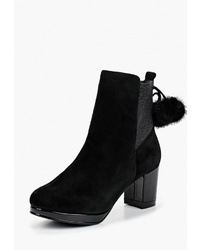 Черные замшевые ботильоны от Balex