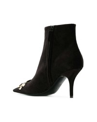 Черные замшевые ботильоны от Balenciaga