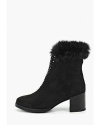 Черные замшевые ботильоны от Betsy