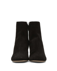 Черные замшевые ботильоны от Miu Miu