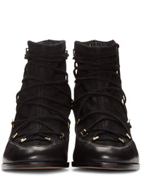 Черные замшевые ботильоны от Nicholas Kirkwood