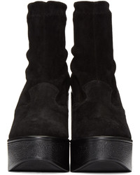 Черные замшевые ботильоны от Robert Clergerie