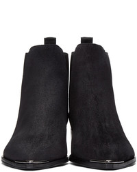 Черные замшевые ботильоны от Acne Studios