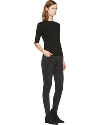 Черные замшевые ботильоны от Acne Studios