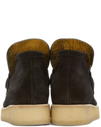 Черные замшевые ботильоны от Acne Studios