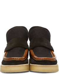 Черные замшевые ботильоны от Acne Studios