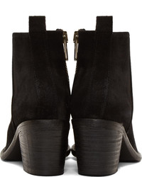 Черные замшевые ботильоны от Diesel