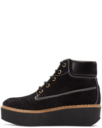 Черные замшевые ботильоны от Flamingos