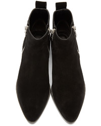 Черные замшевые ботильоны от Kenzo