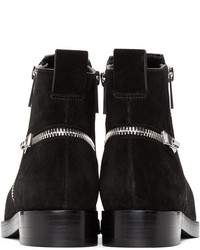 Черные замшевые ботильоны от Kenzo