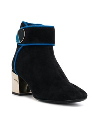 Черные замшевые ботильоны от Lanvin