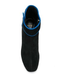 Черные замшевые ботильоны от Lanvin