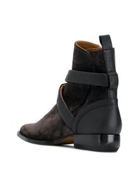 Черные замшевые ботильоны от Chloé