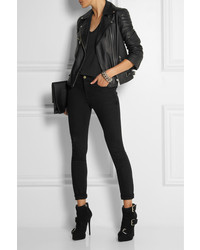 Черные замшевые ботильоны от Giuseppe Zanotti