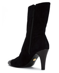Черные замшевые ботильоны от Andrea Bogosian