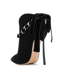 Черные замшевые ботильоны от Casadei