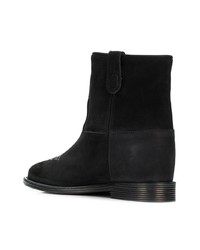 Черные замшевые ботильоны от Via Roma 15