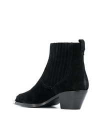 Черные замшевые ботильоны от Ash