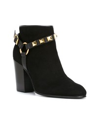 Черные замшевые ботильоны от Giuseppe Zanotti Design