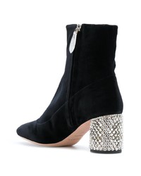 Черные замшевые ботильоны от Rochas