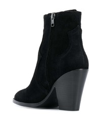 Черные замшевые ботильоны от Ash