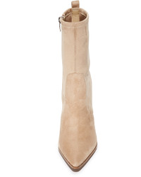 Черные замшевые ботильоны