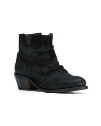 Черные замшевые ботильоны от Fiorentini+Baker