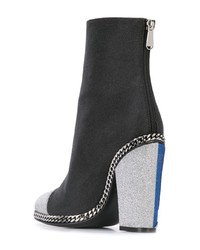 Черные замшевые ботильоны от Balmain