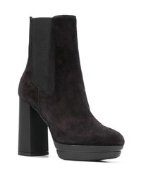 Черные замшевые ботильоны от Hogan